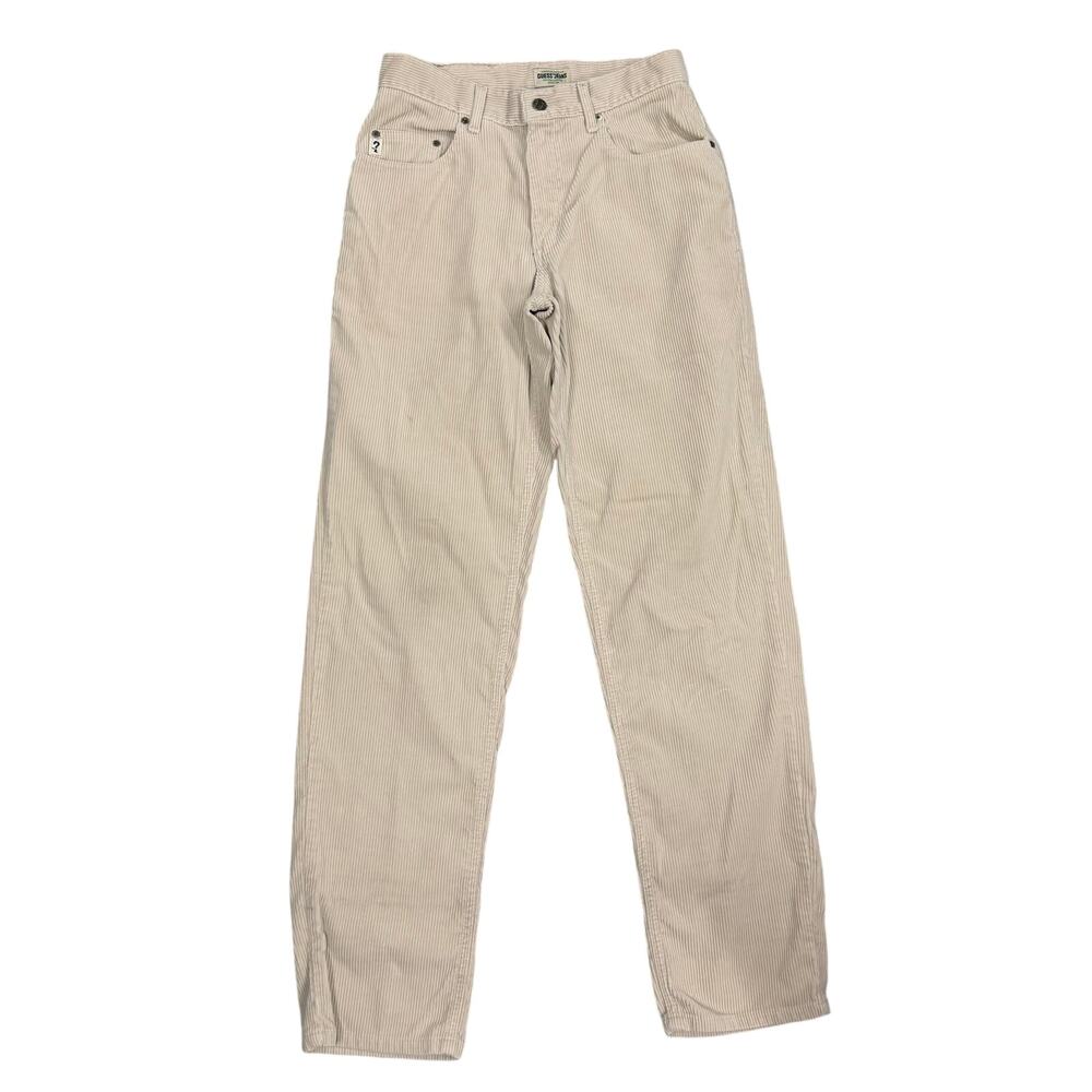 Guess Jeans Light Brown Corduroy Pant 28 Vintage Straight Leg